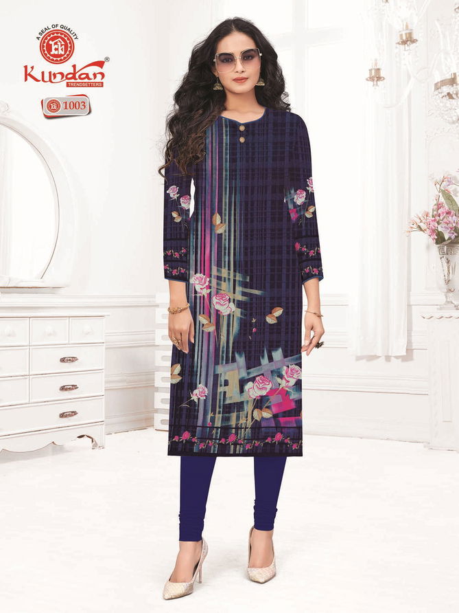 Malang Vol 1 By Kundan Daily Wear Cotton Straight Cut Kurti Wholesale Online